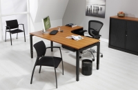 Wingbureau Q-Bic Black 180x120cm rechts