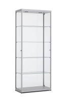 Design vitrinekast 198,4x80x40cm haaks profiel