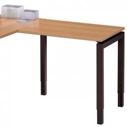 Aanbouwtafel Q-bic 80x60cm (1 zijde poten)