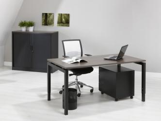 Vrijstaande bureautafel Q-Bic Black 60x80cm