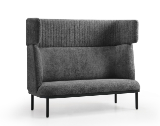 Akoestische loungebank 2-zits met tafeloptie