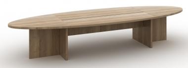 Manage-it ovale tafel 420x138cm Halifax