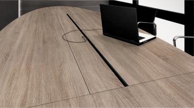 Manage-it ovale tafel 420x138cm 