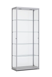 Design vitrinekast 198,4x80x40cm haaks profiel