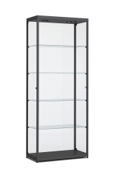 Design vitrinekast 198,4x80x40cm haaks profiel