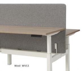 Akoestisch scherm wol tbv Duo bench