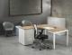 L-bureau met ladenblok White 180x160cm 