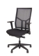 Bureaustoel zwart stof/zwart mesh 